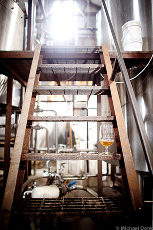 Jester King Stairs to Mash Tun