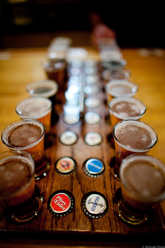 Flight of 17 Russian River Brewing Beers