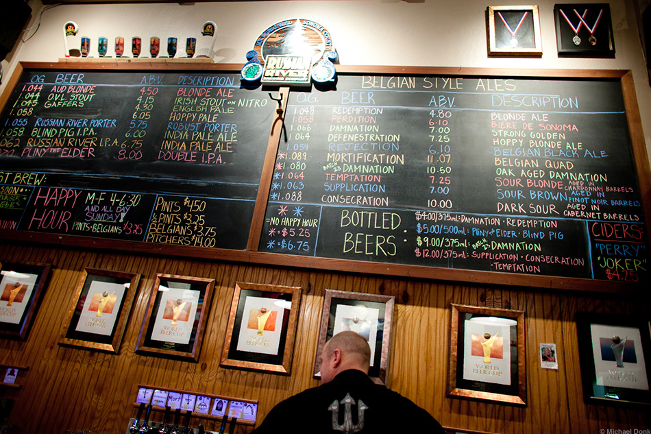 Russian River Brewing Tap List